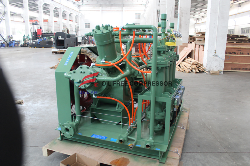 Compresseur de recyclage d’hydrogène gazeux industriel dans une raffinerie