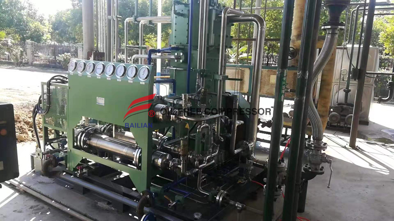 Compresseur d'hydrogène à membrane sans huile haute pression en raffinerie