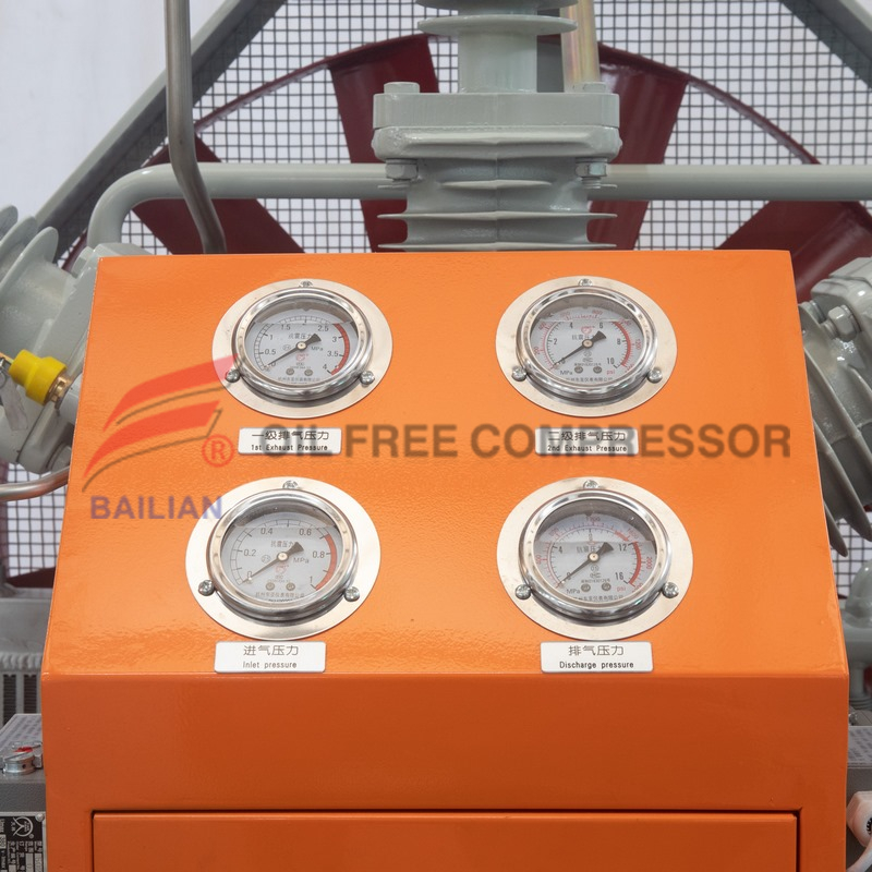 Compresseur d'azote sans huile à haute pression de 12 nm3 100 bars